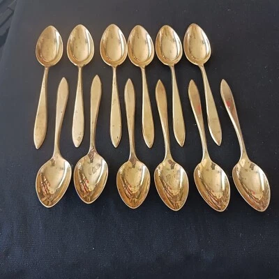 12 cucharaditas Dirigold REGAL 6" Dirigold Clover sello trasero Foto 1 de 3