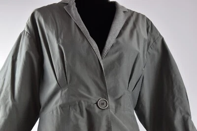 Blazer Brunello Cucinelli Talla 44 Gris Mezcla Algodón Chaqueta Italia Pliegues Reunidos Foto 1 de 4