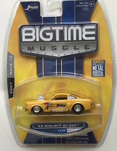 JADA BIGTIME BTM 1965 SHELBY GT-350 1:64 W12 137 YELLOW #57 - Picture 1 of 4