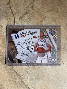 2024-25 Bowman Chrome U Cooper Flagg College Rule Playbook X-Fractor Rookie - Picture 1 of 3