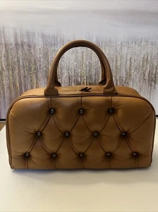 Borsa a tracolla in pelle trapuntata stagione caccia borsetta marrone cammello trapuntata Italia - Foto 1 di 24