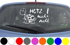 Pegatina de coche WD ¡NO ME HETZ! Pegatina de tortuga coche pegatina parabrisas trasero - Imagen 1 de 1