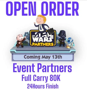 1X SLOT_EVENT_PARTNERS_18 JUNE2025_MONO_GO FULL CARRY 80K HYPERSPACE PARTNER - Picture 1 of 1