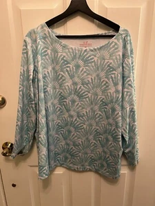 Vineyard Vine Woman Top Long Sleeves Polyester Size 3X - Picture 1 of 11