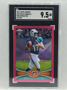 🔥2012 Topps Chrome Ryan Tannehill Rookie PINK REFRACTOR RC #109 SGC 9.5 /399 🔥 - Picture 1 of 2