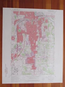 Tacoma South Washington 1976 original vintage mapa de ratón del USGS - Imagen 1 de 1