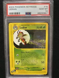 2003 Pokemon Skyridge Ledian 15/144 PSA 10 Gem Mint - Picture 1 of 1