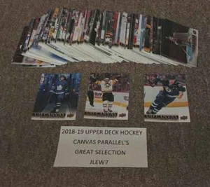 MARK GIORDANO 2018-19 18-19 UPPER DECK CANVAS PARALLEL #C12 FLAMES - Picture 1 of 1