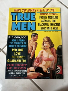 True Men Stories Magazine 1972 Nazi , Pinups, Stripper Of Kabul's Treasure - Picture 1 of 16