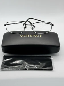 Versace Eyeglasses Frame Italy MOD. 1039 1001 56-17-140 Silver Full Rim - Picture 1 of 14