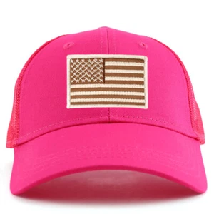 Desert American Flag Patch Youth Size Mesh Baseball Cap- FREE SHIPPING - Picture 1 of 22