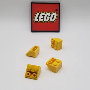 LEGO 2 x 2 45° Inverted Slope YELLOW (x4) 3660 NEW REPLACEMENT PARTS - Picture 1 of 4
