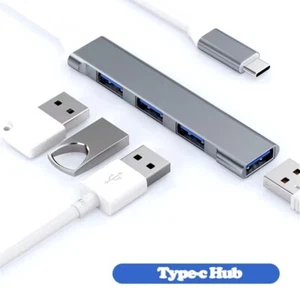 USB C HUB 3.0 Type C 4-Port Multi-Splitter OTG Adapter for PC Android Laptop Mac - Picture 1 of 5
