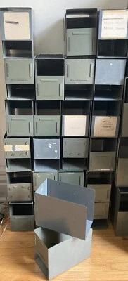 48! "Organizador de almacenamiento industrial verde soporte cargador de archivos vintage 5"" gaylord" Foto 1 de 4