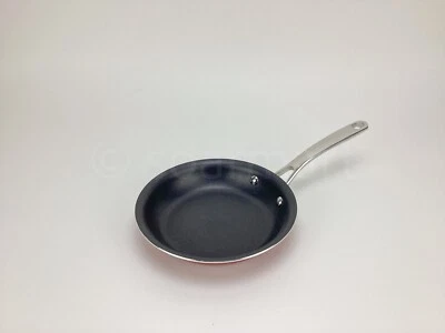 Sartén Martha Stewart antiadherente de aluminio roja de 8 pulgadas nueva Foto 1 de 4