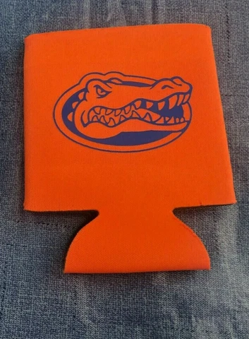 University of Florida Gator Koozie Can Cooler New in package Orange w/ Blue Head Cover