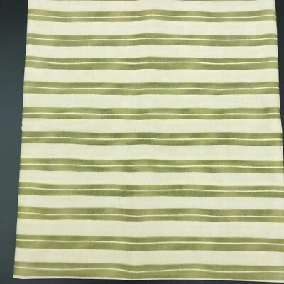 1 Yd Cotton Fabric Yellow & Green Stripes Dan DiPaolo Home is in the Kitchen - Image 1 of 4
