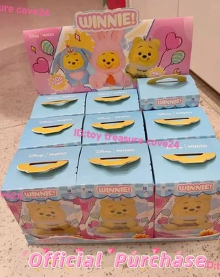 Autêntico MINISO Disney Winnie the Pooh Naughty Team Pingente de Vinil Caixa Cega Quente - Imagem 1 de 4