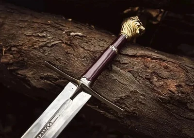NARNIA CRÓNICAS PELÍCULA PRÍNCIPE MEDIEVAL ESPADA RÉPLICA CON INSCRIPCIÓN Y PLACA Foto 1 de 4