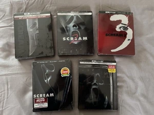 Scream (1996) | 2 | 3 | 5 (2022) | 6 VI 4K (UHD Blu-ray Digital) SteelBook ~ OOP - Foto 1 di 21