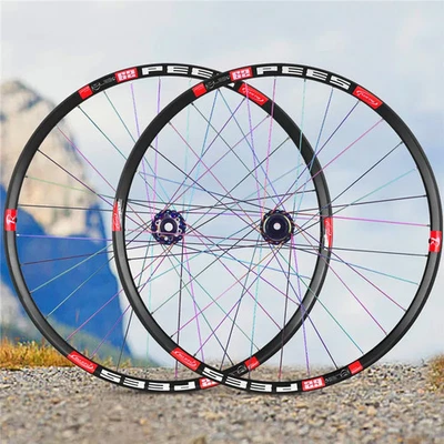 Rainbow Spokes Wheelset 26 27.5 29 Inch Wheel 6 Pawls Mountain Bicycle Wheels - Image 1 of 4