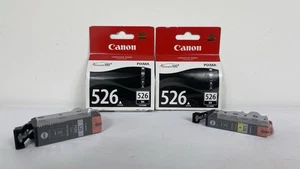 Genuine Canon CLI-526 Black Ink Cartridges (CLI-526BK) x 3 - New & Boxed - Picture 1 of 9