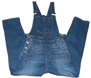 J.Crew Women XS Bibs Overalls Re-Imagined All Day Cotton Stretch Denim Blue Jean - Picture 1 of 18