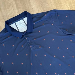 Bonobos Golf Shirt Men XL Slim Fit Rose Print AOP Stretch Performance Polo - Picture 1 of 9