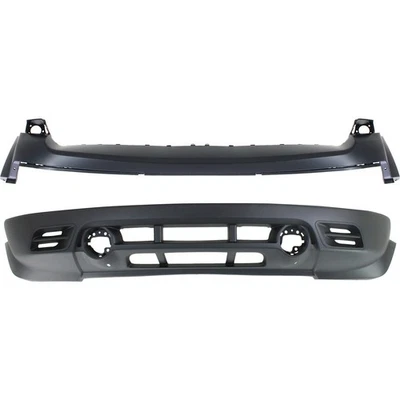 Bumper Cover For 2011-2017 Jeep Patriot Front Upper and Lower Black Trim CAPA Foto 1 de 4