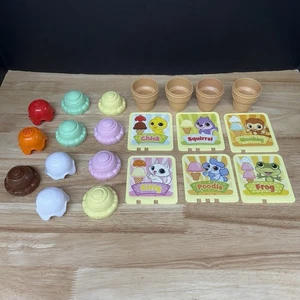 LeapFrog Scoop and Learn Ice Cream Cart Replacement Parts Play Recipe Card Cones - Picture 1 of 6