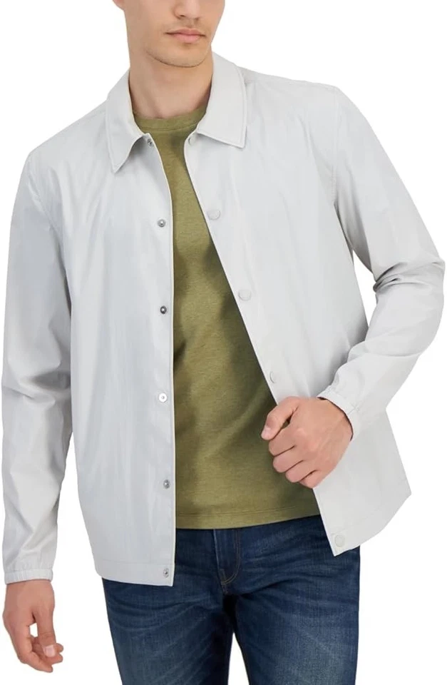 $198 Abrigo Michael Kors Hombre Calce Regular Gris Sólido XXL Foto 1 de 1