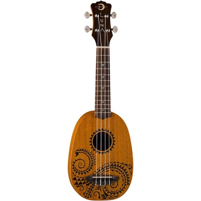Ukelele soprano piña tatuaje guitarras luna caoba Foto 1 de 4