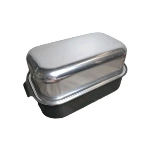 Vtg Miracle Maid Large Roasting Pan Anodized Aluminum Domed Lid Turkey Roaster - Picture 1 of 7