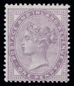 1881 1d Pale Lilac 14 Dot Superb Lightly Mounted Mint SG 171 Cat. £140.00 - Picture 1 of 1
