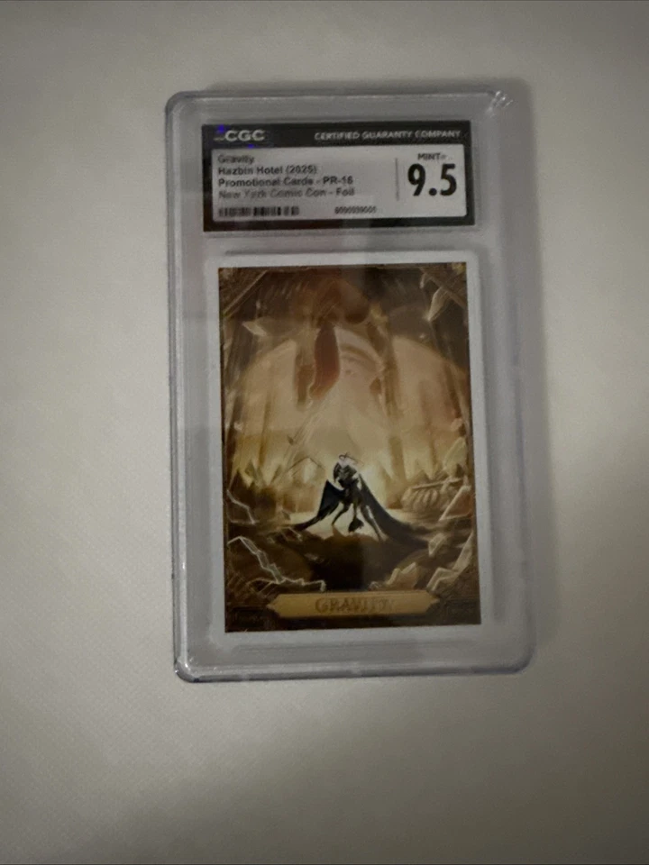 CGC Graded 9.5 Mint NYCC Foil Promo Hazbin Hotel PR-16 Trading Card 2025 Gravity - Image 1 of 2