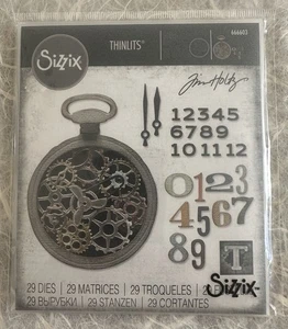 Tim Holtz VAULT WATCH GEARS Sizzix Thinlits Cutting Dies - Picture 1 of 2