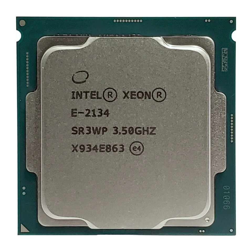 Intel Xeon E-2134 (SR3WP) - 3.50GHz 4-Core  LGA1151 71W 8MB CPU - Image 1 of 1