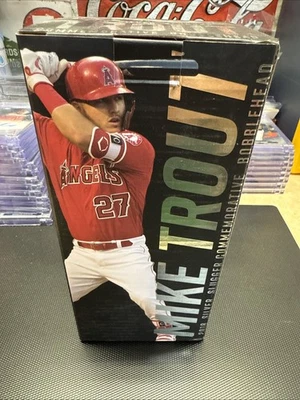 Bobblehead conmemorativo Mike Trout Silver Slugger LA Angels 2018 nuevo en caja SGA MLB Foto 1 de 4