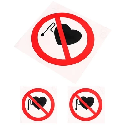  3 Pcs Do Not Touch Sign Safety Danger Sticker Industrial Warning Stickers - Image 1 of 4