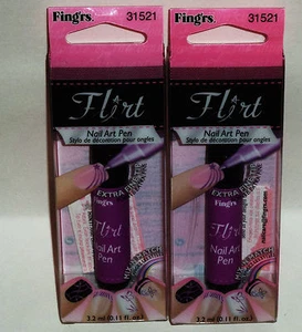 2 Finger Flirt Nail Art Stift extra feine Spitze Mix N Match VIOLETT #31521 Neu in OVP - Bild 1 von 1