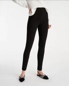 Ann Taylor The Seamed Legging, Mezcla de Rayos, Negro, Talla M, Nuevo con Etiquetas - Imagen 1 de 9
