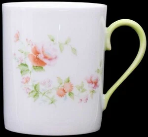 Limoges France J. Seignolles Tasse Floral Grün Mehrfarbig Cup - Bild 1 von 3