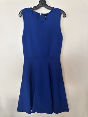 AQUA 裙蓝色波纹紧身胸衣氨纶裙 — 第 1/4 张图片