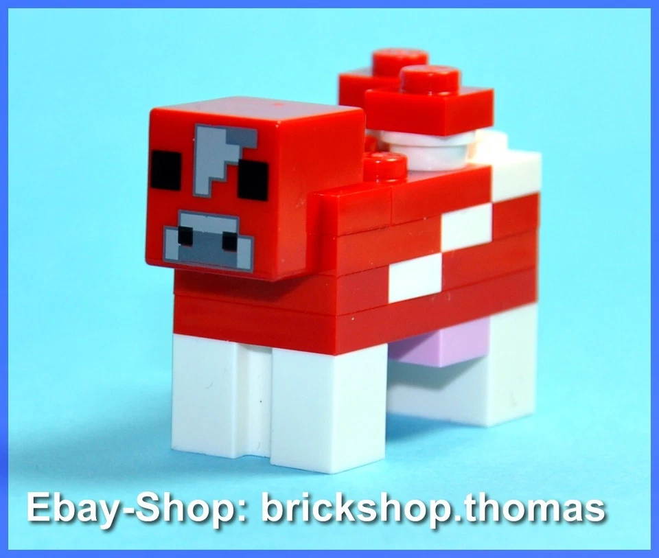 Lego Minecraft Kuh Pilzkuh - minecow02c 21179 - Cow Mooshroom - NEU / NEW - Bild 1 von 1