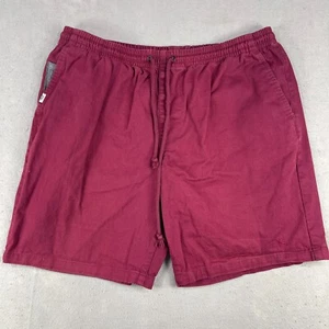 Lost Enterprises Shorts Men’s Size Large Preppy Burgundy Elastic Waistband - Picture 1 of 11