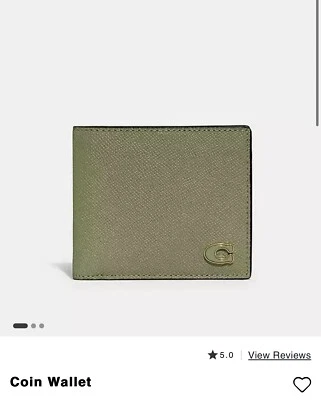 Coach Mens Bifold Coin Wallet NWT - Image 1 of 4