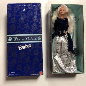 Mattel Barbie Winter Velvet & Spring Blossom Avon 1995 - Picture 1 of 6