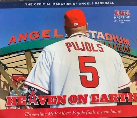 Los Angeles Angels Official Program Albert Pujols Cover (2012) - Image 1 of 1