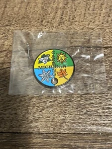 Etiqueta de viaje Pathtag Michigan temporadas de cobro geocoin geocashe geocaching - Imagen 1 de 2