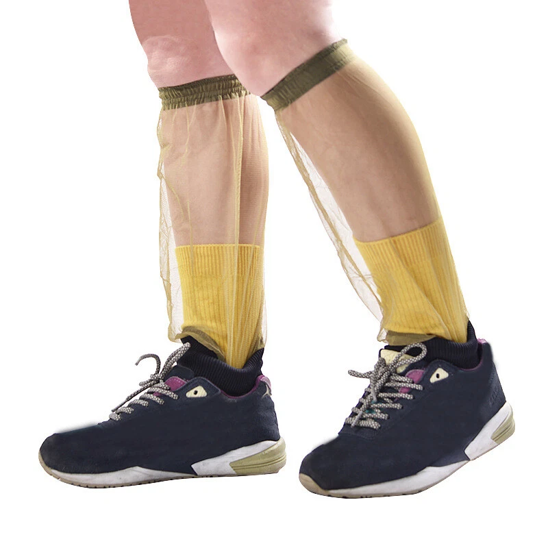 1 par de fundas de pies de malla para exteriores para patas de pesca portátiles antimosquitos Foto 1 de 4